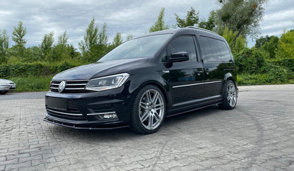 Seitenschweller Ansatz (Paar) passend für VW Caddy Mk. 4 schwarz Hochglanz