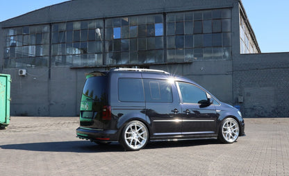 Seitenschweller Ansatz (Paar) passend für VW Caddy Mk. 4 schwarz Hochglanz