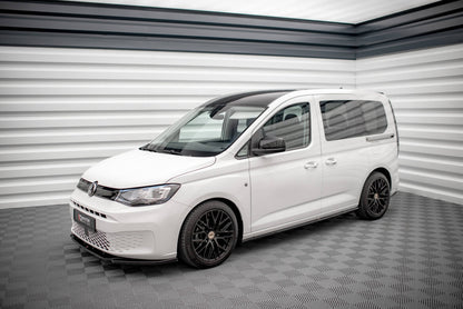 Seitenschweller Ansatz (Paar) passend für VW Caddy Mk5 / Ford Transit Connect Mk3 schwarz Hochglanz