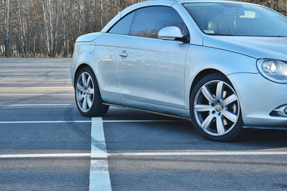 Seitenschweller Ansatz (Paar) passend für VW EOS schwarz Hochglanz