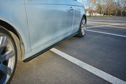 Seitenschweller Ansatz (Paar) passend für VW EOS schwarz Hochglanz