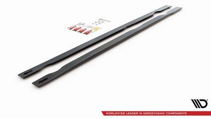 Seitenschweller Ansatz (Paar) passend für VW Golf 7 GTI TCR schwarz Hochglanz