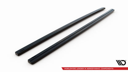 Seitenschweller Ansatz (Paar) passend für VW Golf GTI Mk7 / Mk7 FL (breit) schwarz Hochglanz