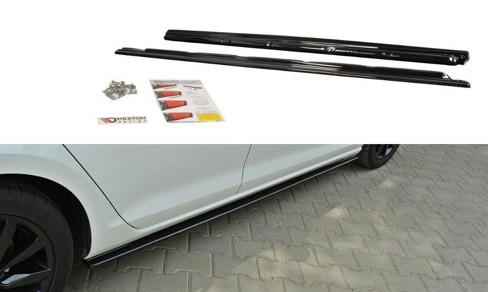 Seitenschweller Ansatz (Paar) passend für VW Golf Mk7 Standard schwarz Hochglanz