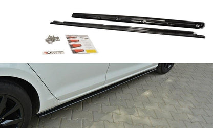 Seitenschweller Ansatz (Paar) passend für VW Golf Mk7 Standard schwarz Hochglanz