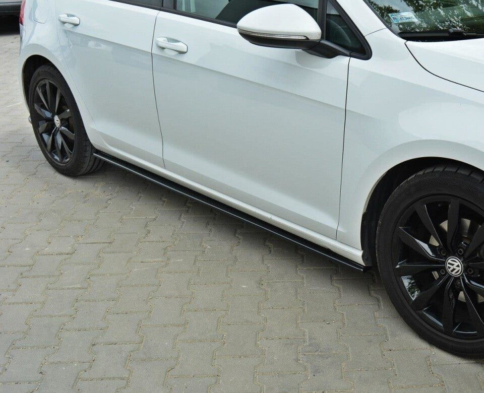 Seitenschweller Ansatz (Paar) passend für VW Golf Mk7 Standard schwarz Hochglanz