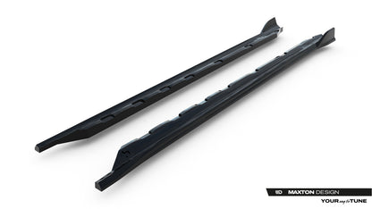 Seitenschweller Ansatz (Paar) passend für VW Golf Mk8 FL schwarz Hochglanz