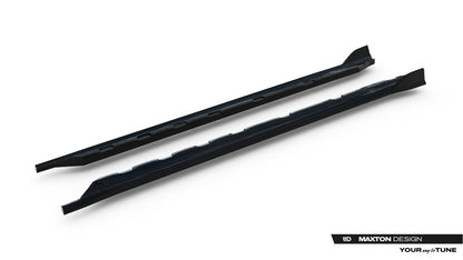 Seitenschweller Ansatz (Paar) passend für VW Golf Mk8 FL schwarz Hochglanz