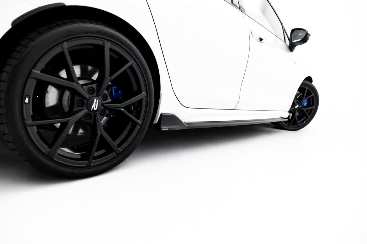 Seitenschweller Ansatz (Paar) passend für VW Golf R Variant Mk8 / Mk8 FL schwarz Hochglanz