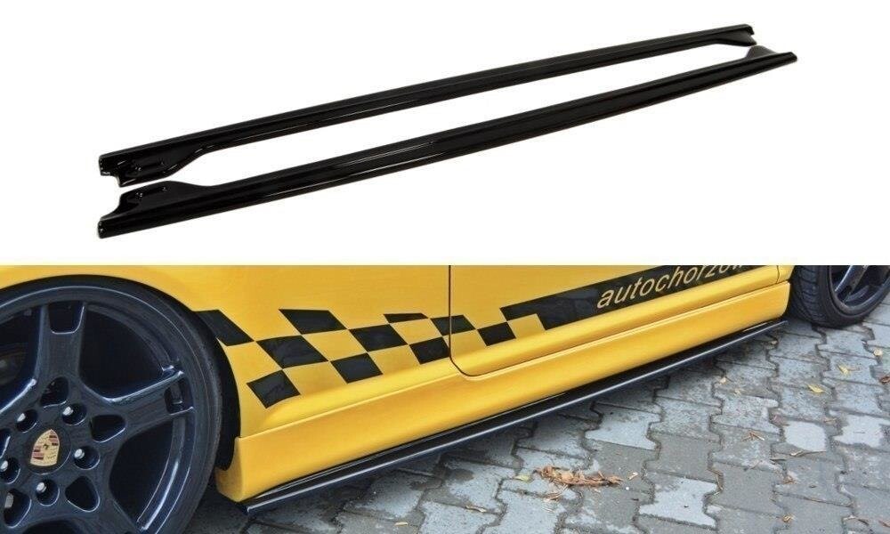 Seitenschweller Ansatz (Paar) passend für VW Golf R32 Mk4 schwarz Hochglanz