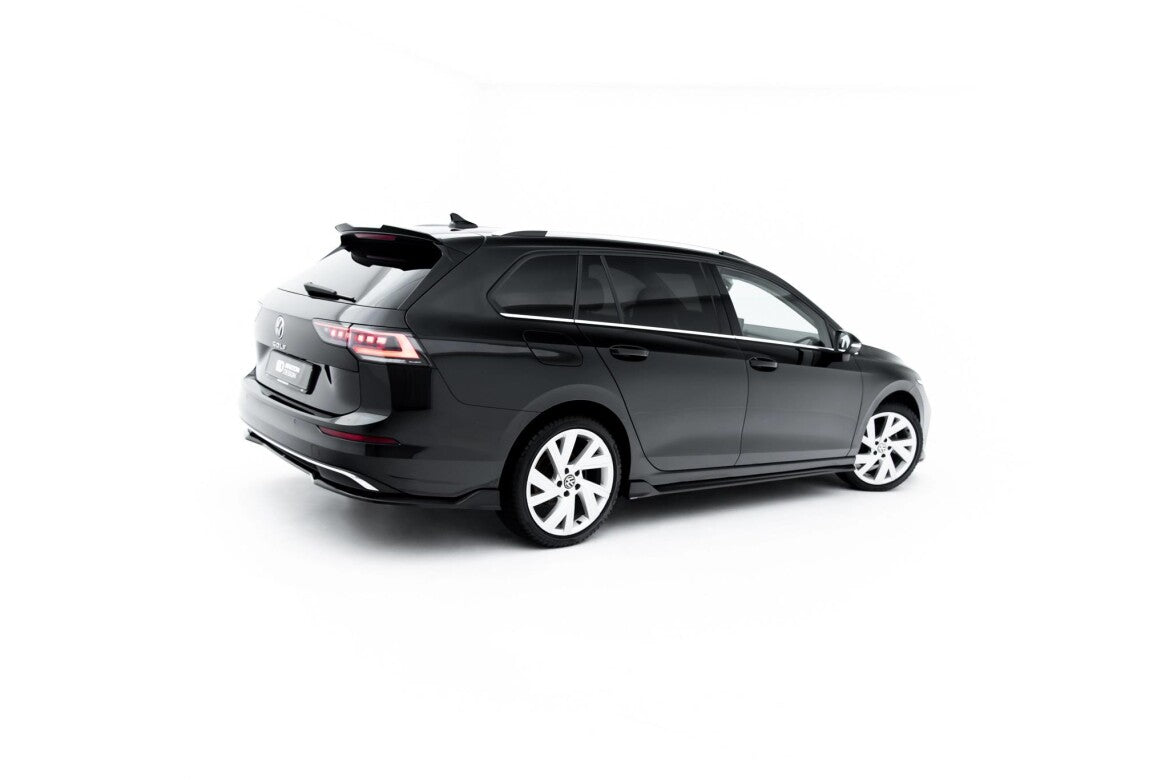 Seitenschweller Ansatz (Paar) passend für VW Golf Variant Mk8 Facelift schwarz Hochglanz