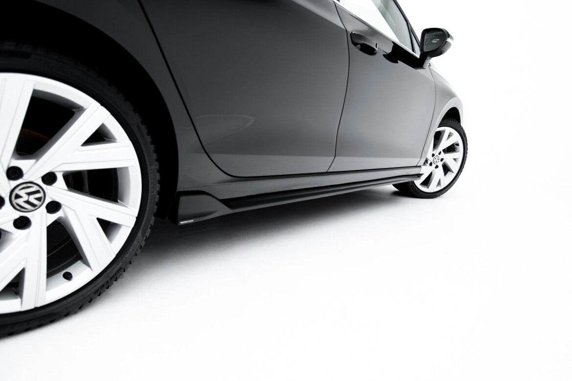 Seitenschweller Ansatz (Paar) passend für VW Golf Variant Mk8 Facelift schwarz Hochglanz