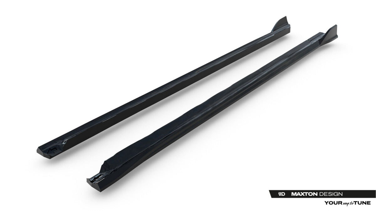 Seitenschweller Ansatz (Paar) passend für VW Golf Variant Mk8 Facelift schwarz Hochglanz