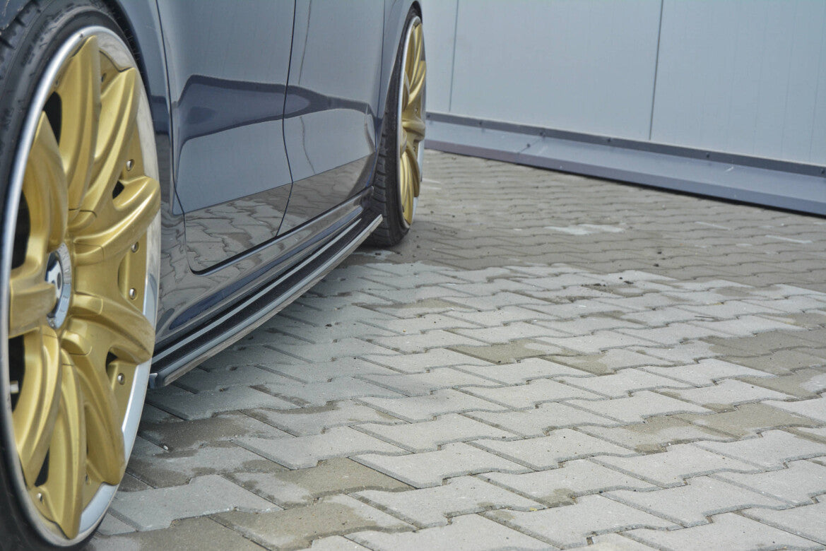 Seitenschweller Ansatz (Paar) passend für VW Jetta MK6 Limo vor FL schwarz Hochglanz