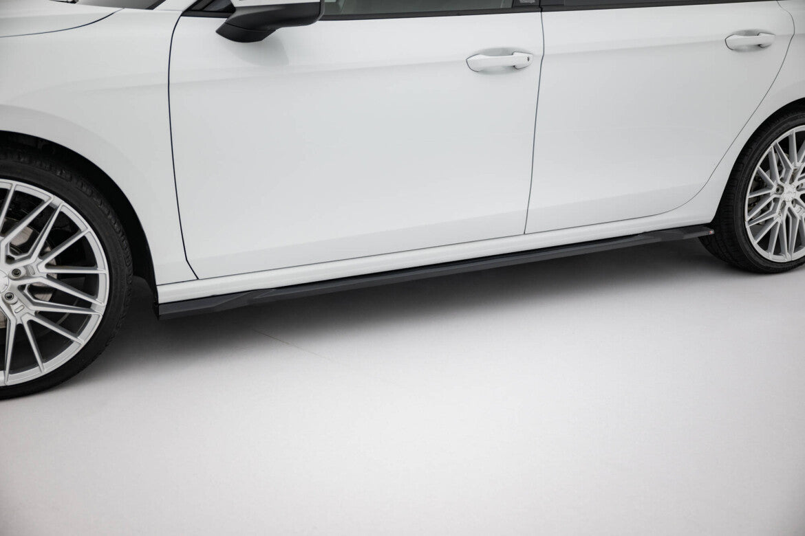 Seitenschweller Ansatz (Paar) passend für VW Passat B9 schwarz Hochglanz