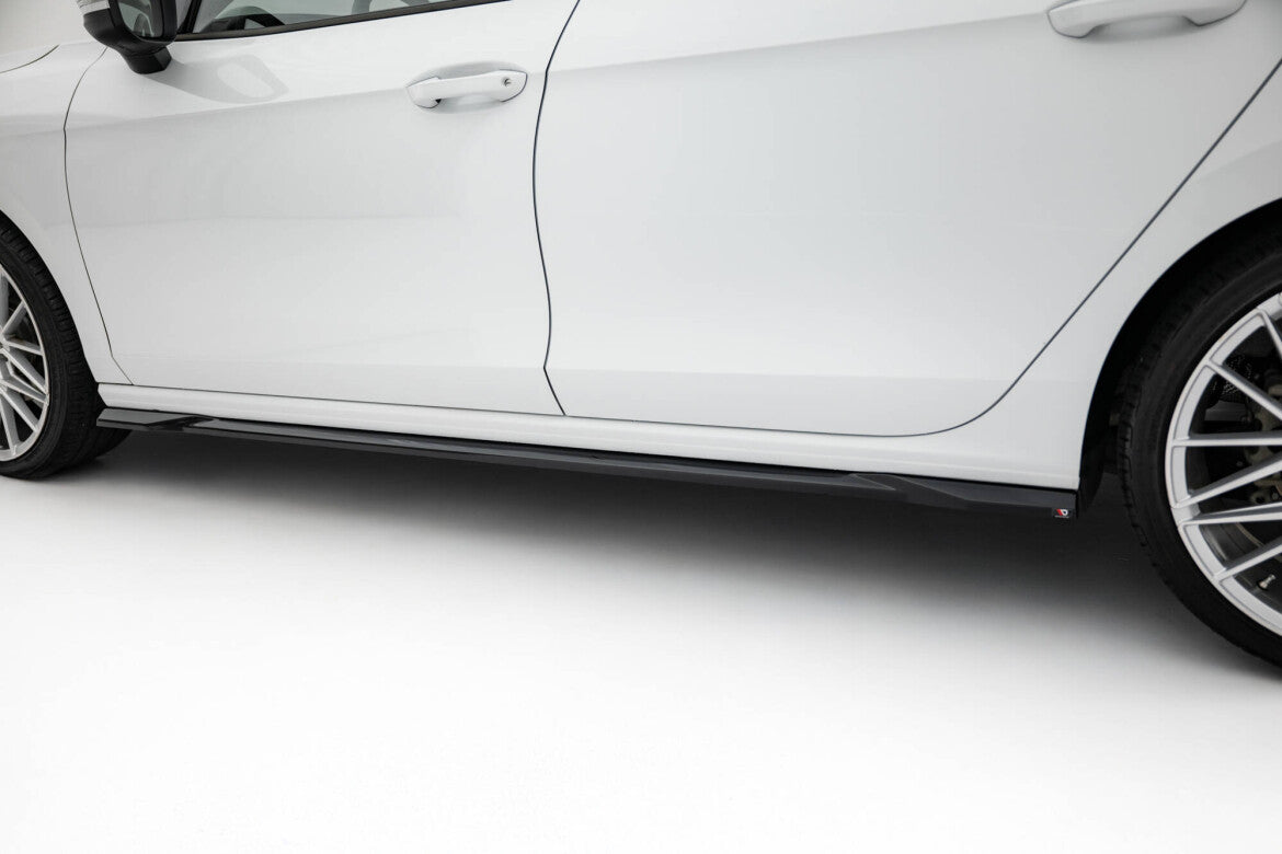 Seitenschweller Ansatz (Paar) passend für VW Passat B9 schwarz Hochglanz