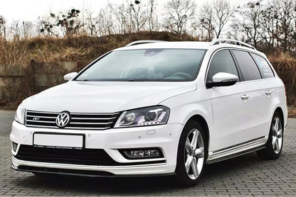 Seitenschweller Ansatz (Paar) passend für VW Passat R-Line B7 schwarz Hochglanz