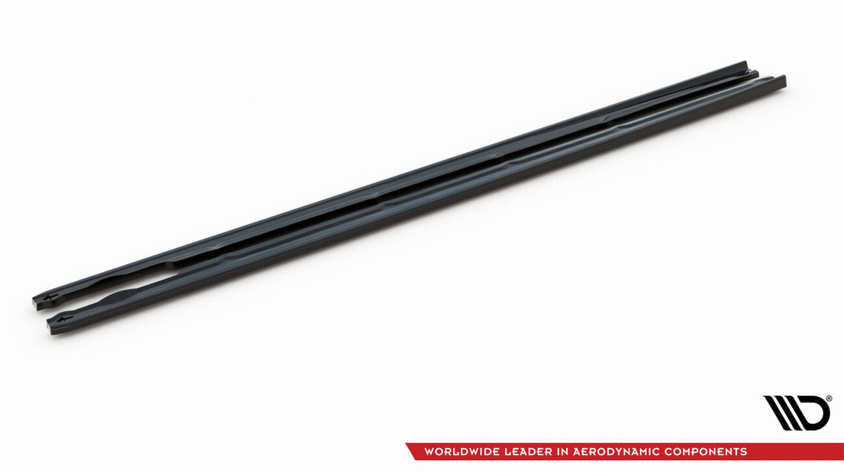 Seitenschweller Ansatz (Paar) passend für VW Passat R-Line B8 FL schwarz Hochglanz