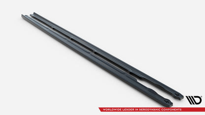 Seitenschweller Ansatz (Paar) passend für VW Passat R-Line B8 FL schwarz Hochglanz