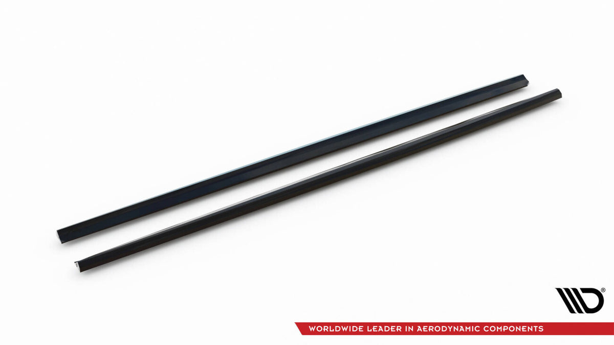 Seitenschweller Ansatz (Paar) passend für VW Polo GTI Mk6 FL schwarz Hochglanz