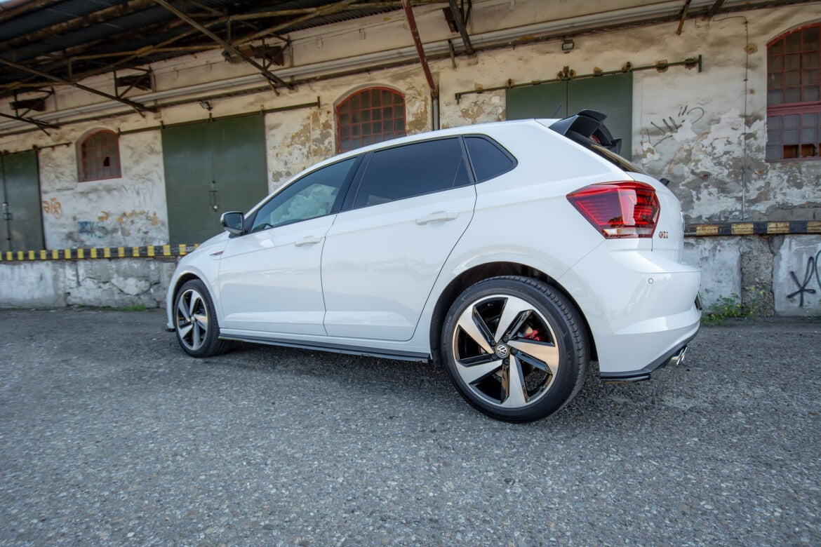 Seitenschweller Ansatz (Paar) passend für VW Polo GTI / R-line Mk6 schwarz Hochglanz