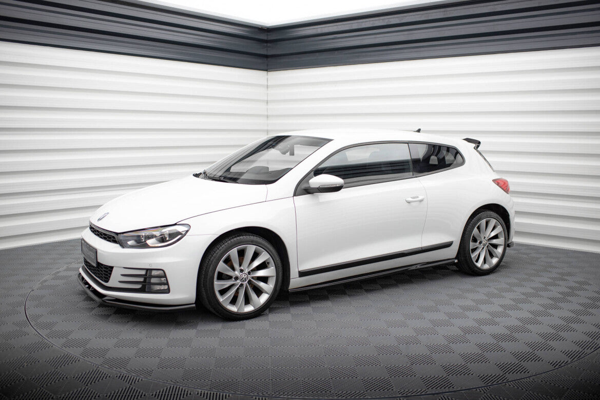 Seitenschweller Ansatz (Paar) passend für VW Scirocco Mk3 FL schwarz Hochglanz