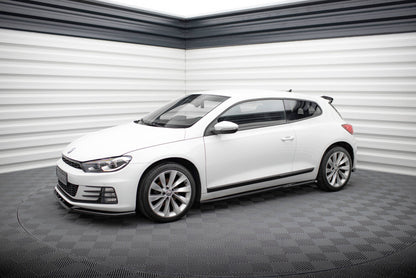 Seitenschweller Ansatz (Paar) passend für VW Scirocco Mk3 FL schwarz Hochglanz