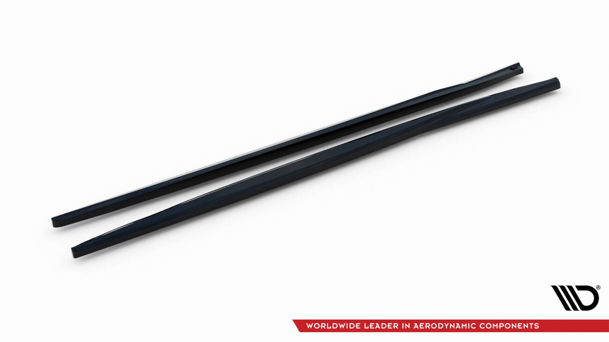 Seitenschweller Ansatz (Paar) passend für VW Scirocco Mk3 FL schwarz Hochglanz