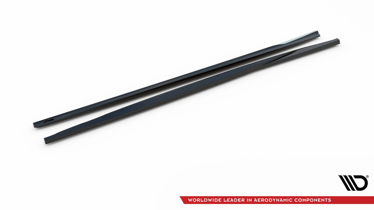 Seitenschweller Ansatz (Paar) passend für VW Scirocco Mk3 schwarz Hochglanz