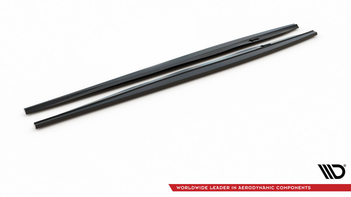 Seitenschweller Ansatz (Paar) passend für VW Scirocco R Mk3 schwarz Hochglanz