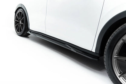 Seitenschweller Ansatz (Paar) passend für VW T-Roc R-Line Mk2 schwarz Hochglanz