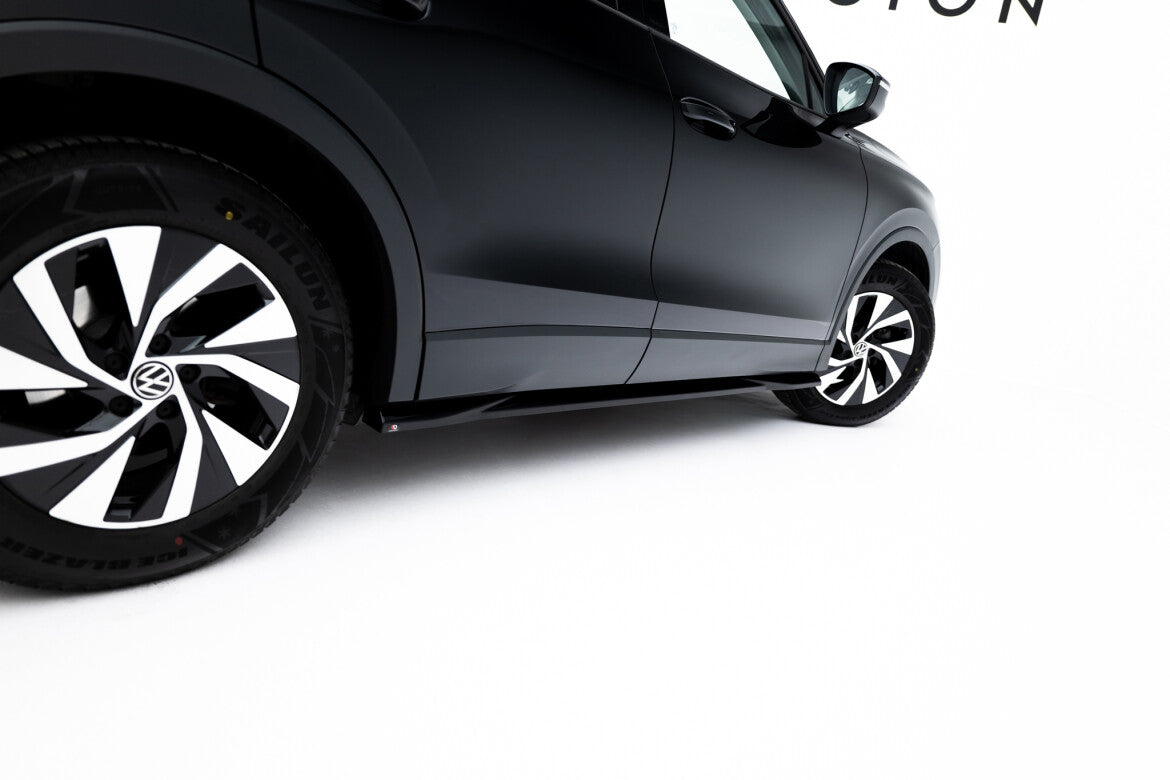 Seitenschweller Ansatz (Paar) passend für VW Tiguan Mk3 schwarz Hochglanz