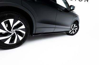 Seitenschweller Ansatz (Paar) passend für VW Tiguan Mk3 schwarz Hochglanz
