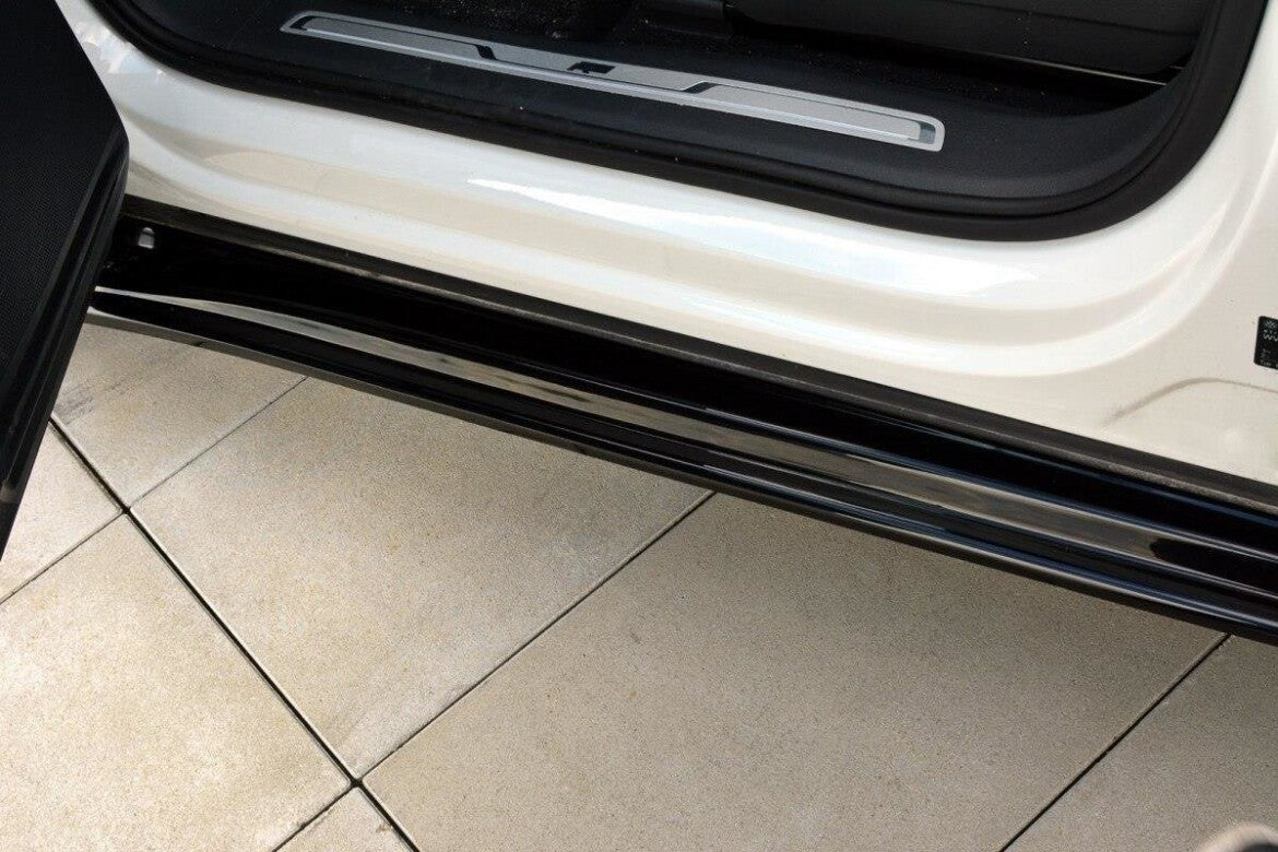 Seitenschweller Ansatz (Paar) passend für VW Tiguan R-Line Mk2 schwarz Hochglanz