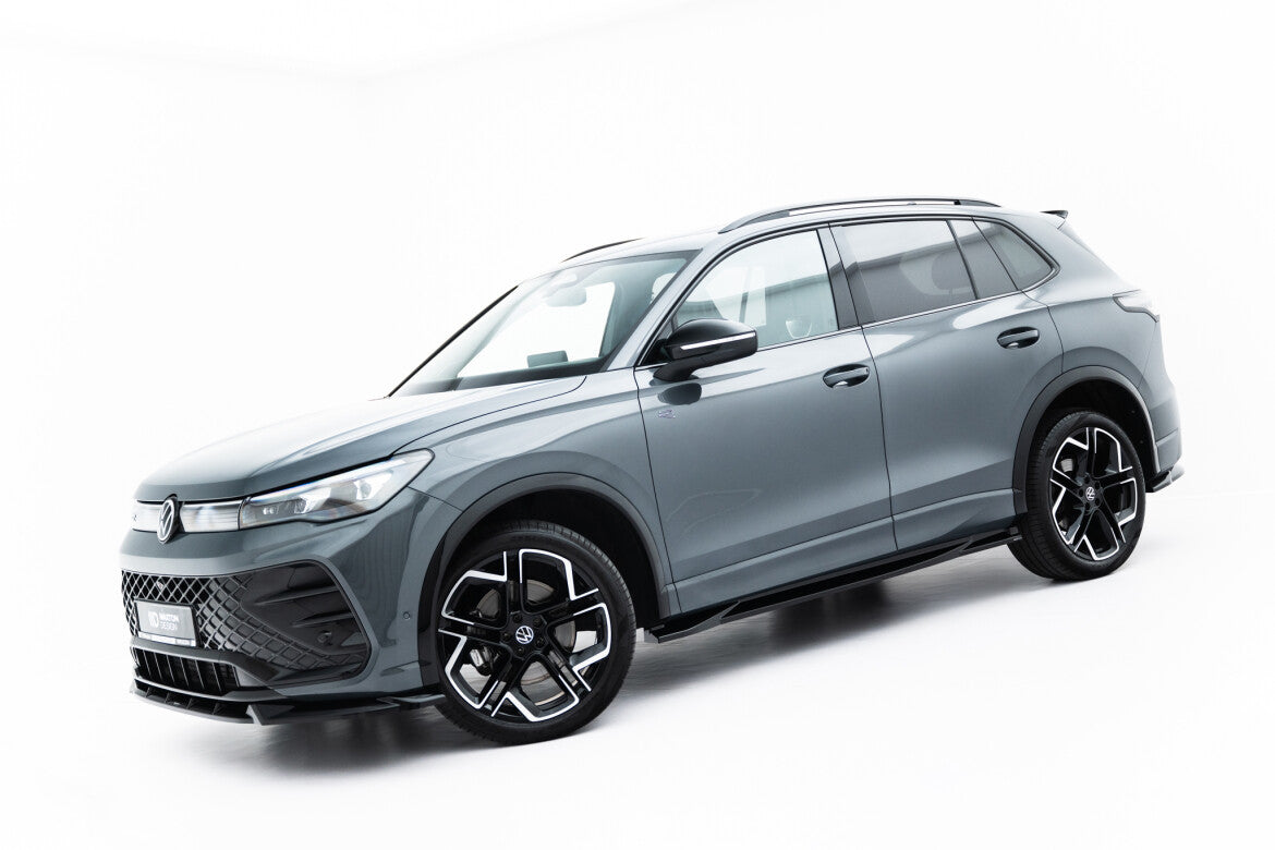 Seitenschweller Ansatz (Paar) passend für VW Tiguan R-Line Mk3 schwarz Hochglanz