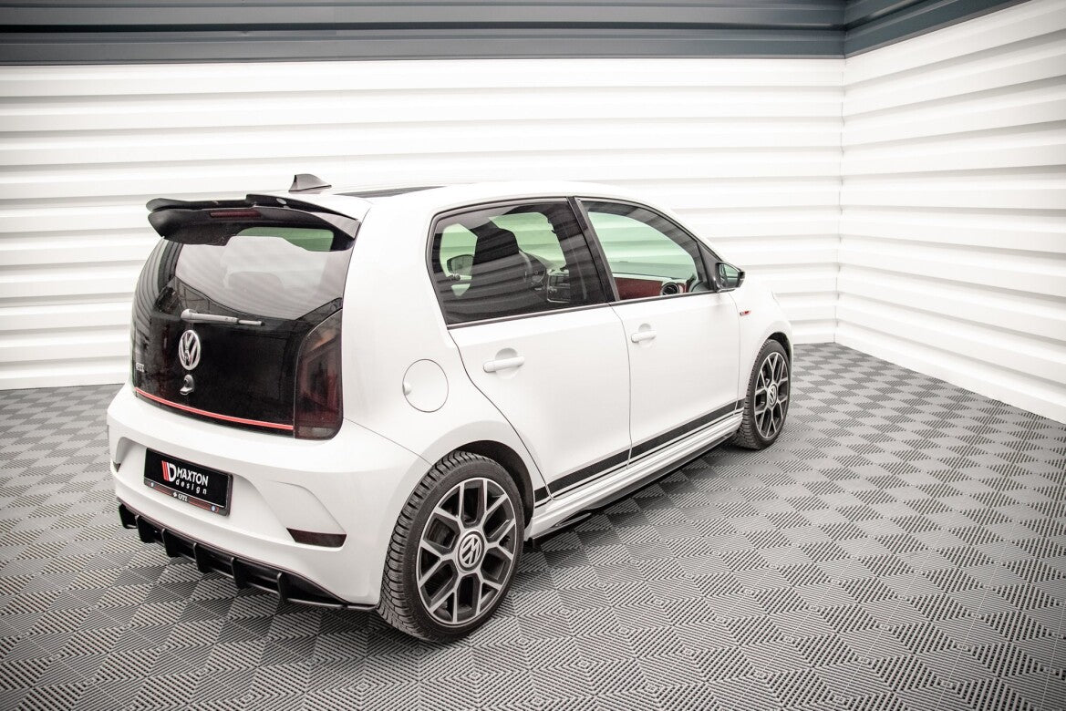 Seitenschweller Ansatz (Paar) passend für VW Up GTI schwarz Hochglanz