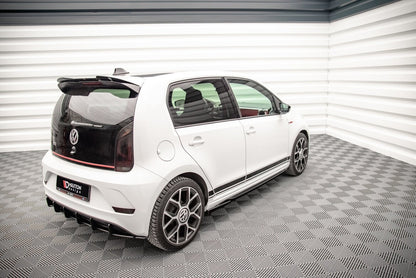 Seitenschweller Ansatz (Paar) passend für VW Up GTI schwarz Hochglanz