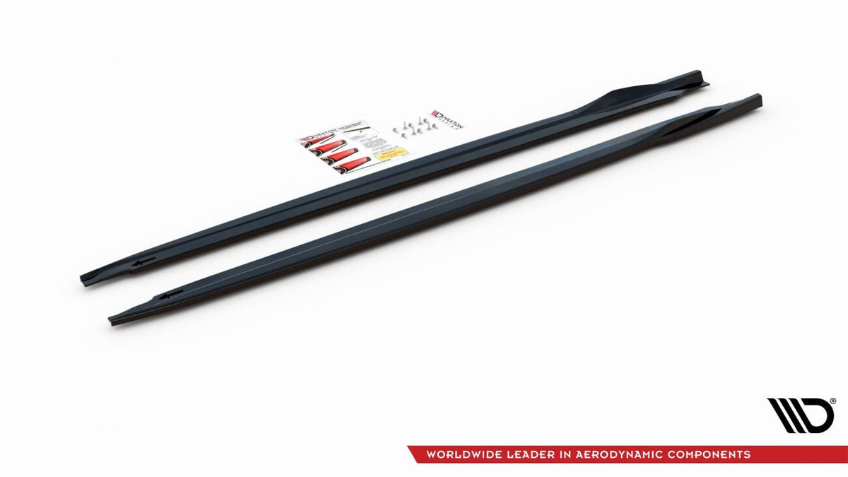 Seitenschweller Ansatz (Paar) passend für VW Up GTI schwarz Hochglanz