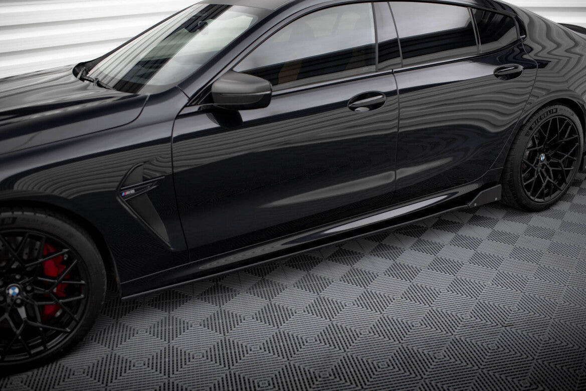 Seitenschweller Ansatz (Paar) V.1 + Flaps passend für BMW M8 Gran Coupe F93 / 8 Gran Coupe M-Paket G16