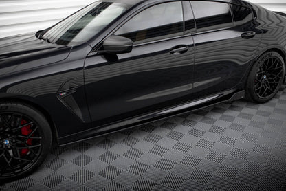 Seitenschweller Ansatz (Paar) V.1 + Flaps passend für BMW M8 Gran Coupe F93 / 8 Gran Coupe M-Paket G16