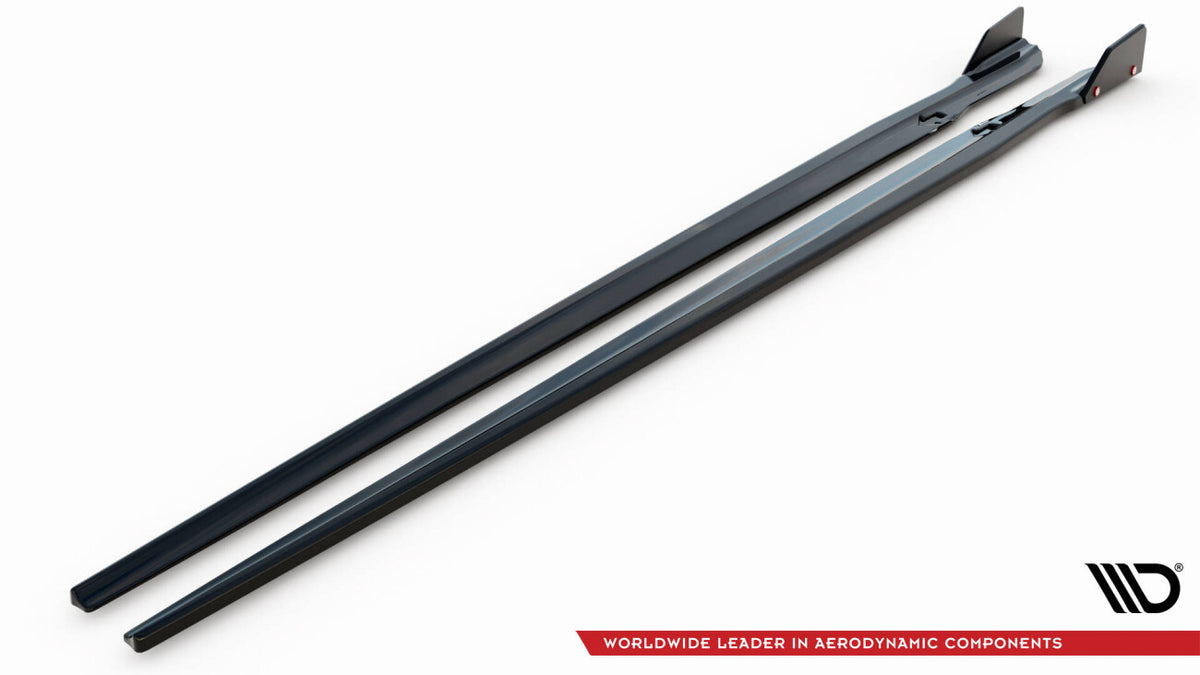Seitenschweller Ansatz (Paar) V.1 + Flaps passend für BMW M8 Gran Coupe F93 / 8 Gran Coupe M-Paket G16