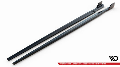 Seitenschweller Ansatz (Paar) V.1 + Flaps passend für BMW M8 Gran Coupe F93 / 8 Gran Coupe M-Paket G16