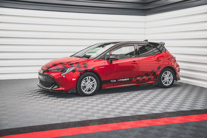 Seitenschweller Ansatz (Paar) V.1 + Flaps passend für Toyota Corolla GR Sport Hatchback XII