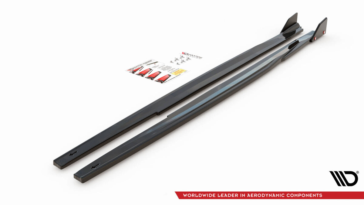 Seitenschweller Ansatz (Paar) V.1 + Flaps passend für Toyota Corolla GR Sport Hatchback XII