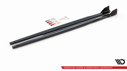 Seitenschweller Ansatz (Paar) V.1 + Flaps passend für Toyota Corolla GR Sport Hatchback XII