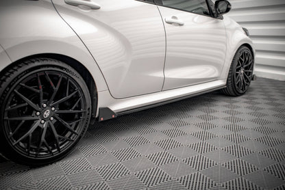 Seitenschweller Ansatz (Paar) V.1 + Flaps passend für Toyota Yaris Mk4