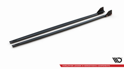 Seitenschweller Ansatz (Paar) V.1 + Flaps passend für Toyota Yaris Mk4