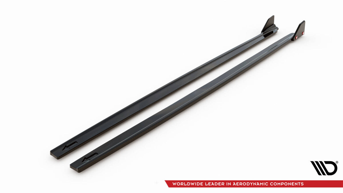 Seitenschweller Ansatz (Paar) V.1 + Flaps passend für Toyota Yaris Mk4