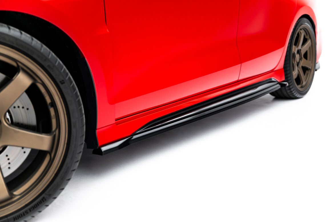 Seitenschweller Ansatz (Paar) V.1 passend für Audi RS3 Sportback 8Y FL schwarz Hochglanz