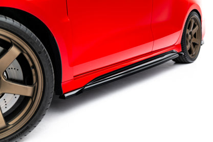 Seitenschweller Ansatz (Paar) V.1 passend für Audi RS3 Sportback 8Y FL schwarz Hochglanz